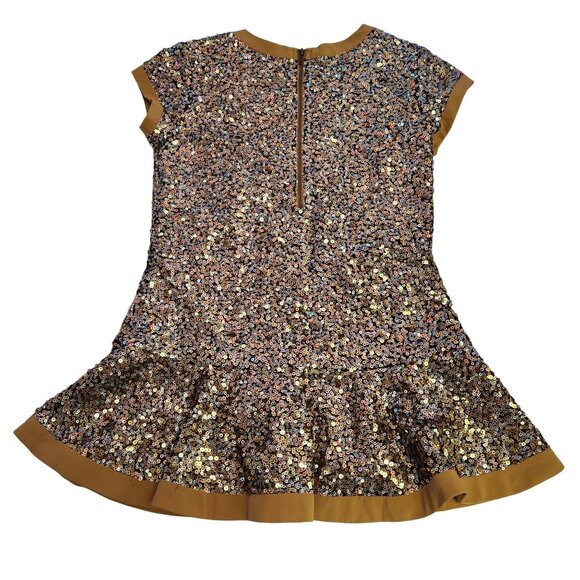 American Girl 10/12 Gold Sparkle Shimmer Short Sleeve Top 2260 - Picture 2 of 6